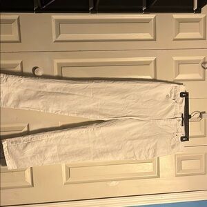 White Straight-Leg Pants